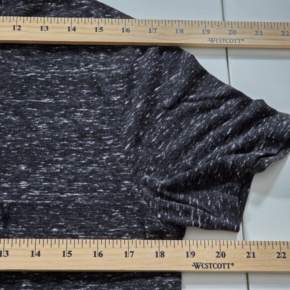 AllSaints T Shirt Mens M Heathered Gray SS Threat Tonic Crew Embroidered Logo - Picture 5 of 11